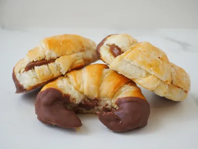 Croissant manjar chocolate, 10 un