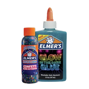 Mini Kit Slime Fiesta de Noche Elmer's 2 Piezas
