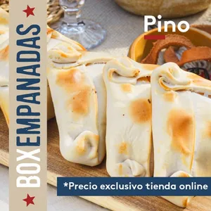 Box empanadas pino (6u) $16.190