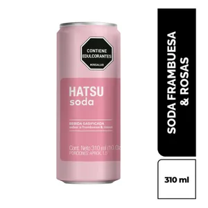 Soda hatsu frambuesa y rosas x 269 ml lata