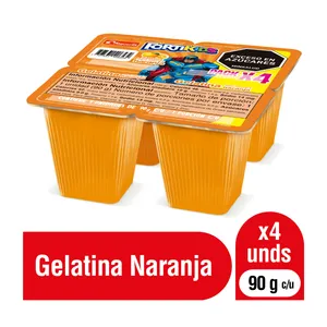 4 gelatina fortikids alqueria naranja x 90 grs 4 gelatina fortikids alqueria naranja x 90 grs