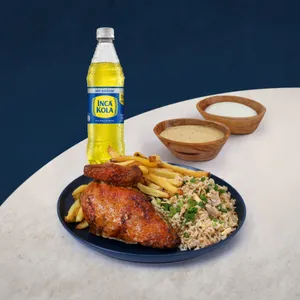 1/4 Pollo Mostrito + Bebida Personal