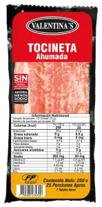 TOCINETA AHUMADA VALENTINAS 250G