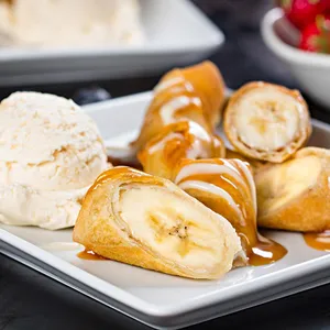 Banana Spring Rolls.