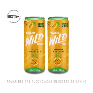 Pack 2 Wild Passion Fruit Lata 355 ml