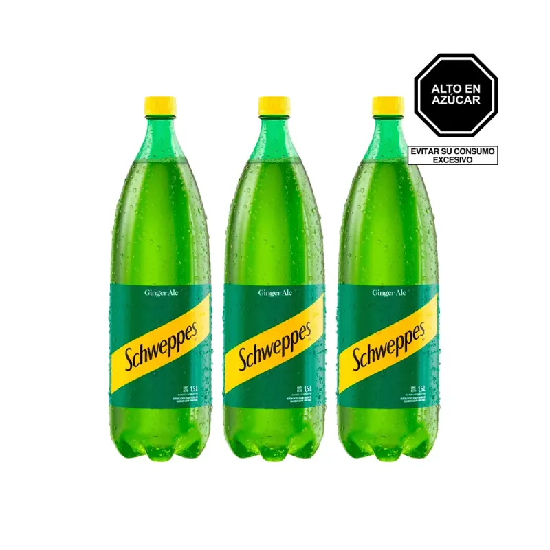 Pack (3 Schweppes Ginger Ale x 1.5 Lt) Pack (3 Schweppes Ginger Ale x 1.5 Lt)