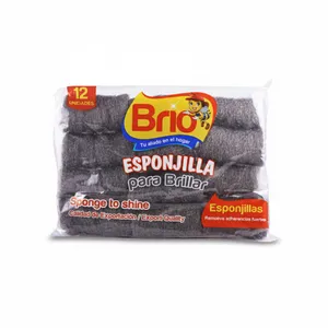 Esponjilla brio para brillar x 12 unidades