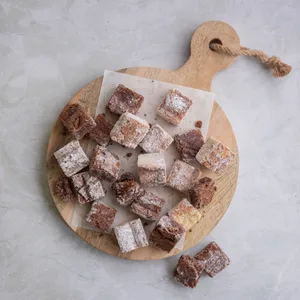 Mini Brownies o Blondies Empolvados