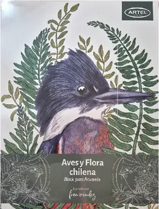 Block para acuarela Aves y flora chilena
