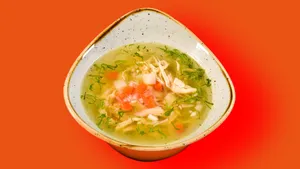 Sopa de Arroz con Pollo