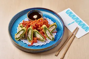 Chiles Tempura - Jalapeños Rellenos de Queso y Kanikama