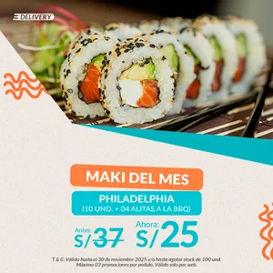 PROMO MAKI DEL MES