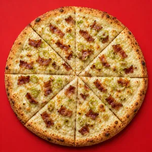 Pizza White Bacon (55 cm pizza del mes )