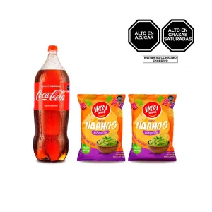 Pack (2 Nachos Jappy Snack Original 200 Gr + 1 Gaseosa Coca Cola 2.25 Lt)