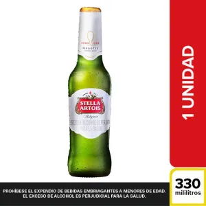 Cerveza STELLA ARTOIS botella (300 ml