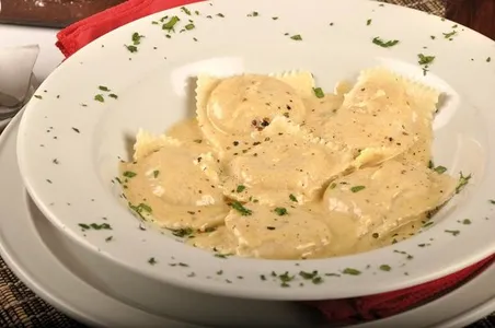 Raviolon calabaza mozarella