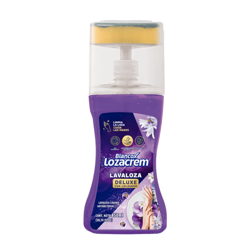 LAVALOZA LIQUIDO BLANCOX LOZACREM 850ML DELUXE CON COLAGENO LAVALOZA LIQUIDO BLANCOX LOZACREM 850ML DELUXE CON COLAGENO