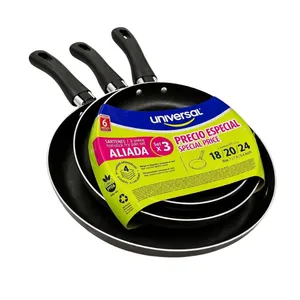 SARTENES UNIVERSAL ANTIHADERENTES SET X 3 UNDS