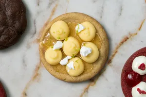 Galleta pie de limón