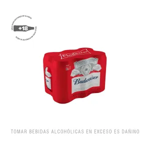 Cerveza Budweiser Sipack Lata 355 Ml