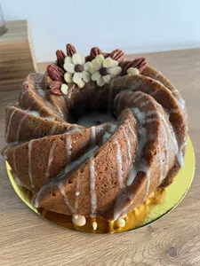 Torta vegana de manzana con canela 8-10 porciones