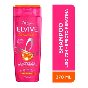 SHAMPOO ELVIVE 370ML LISO EFECTO KERATINA ANTI-FRIZZ