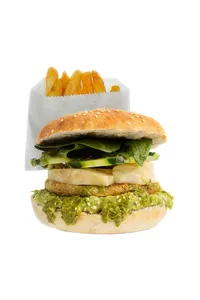 Burger Madre tierra + Papas