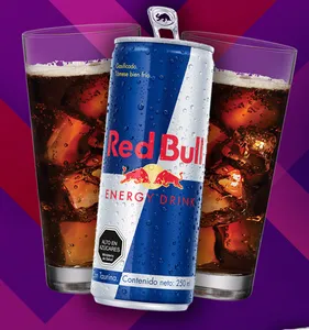 Pisco + redbull + lata 220cc