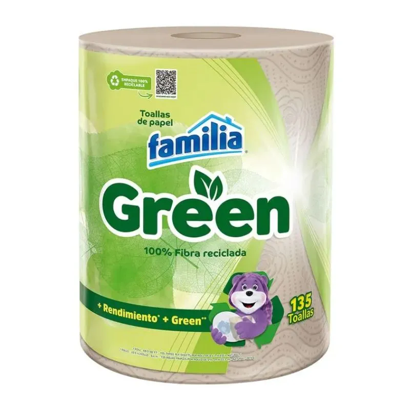 Toallas cocina familia green x 135 unds Toallas cocina familia green x 135 unds
