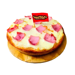 Pizza de jamón y queso personal