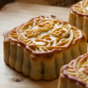 Mooncake Imperfecto de Cinco semillas con tocino (1un)