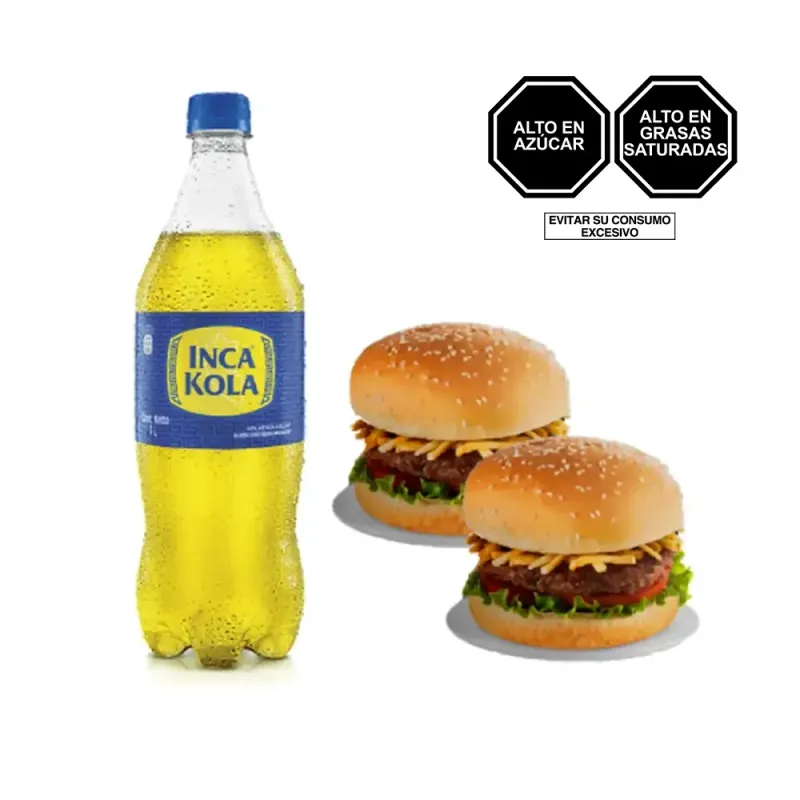 Pack (2 Hamburguesa De Res + 1 Inca Kola x 1 Lt) Pack (2 Hamburguesa De Res + 1 Inca Kola x 1 Lt)