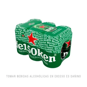 Cerveza Heineken Six Pack Lata X 330 Ml