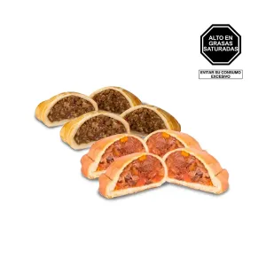 Pack (2 Empanada De Chanchito Oriental + 2 Empanada Lomo Saltado)