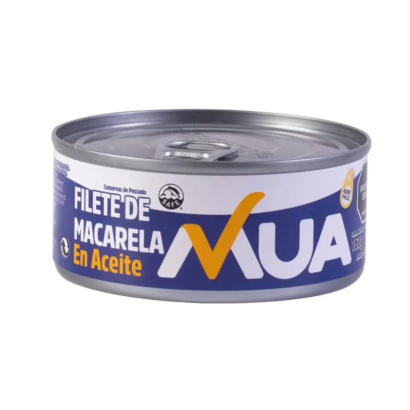 FILETE DE MACARELA MUA 160G EN ACEITE