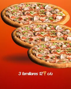 ⭐3x2 Pizzas Familiares