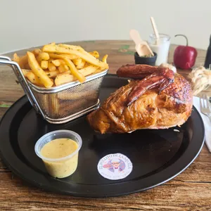 Pechuga día anterior con Papas Fritas