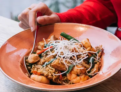 Thai Pasta W/ Shrimps