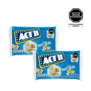 Pack (2 Pop Corn Act II Natural x 80 g)