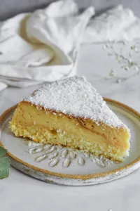 Trozo Torta Flan de Coco