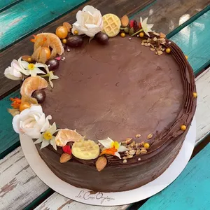 Torta Choco Berries con Manjar de coco (30p) APLV, Sin Soya, Vegana