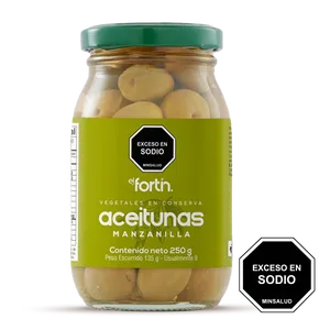 Aceitunas manzanilla el fortin x 250 grs encurtidos Aceitunas manzanilla el fortin x 250 grs encurtidos
