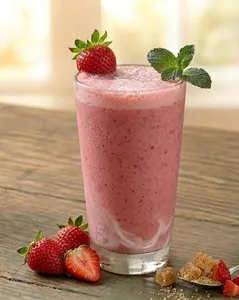 Jugo Fresa En Leche (vaso)