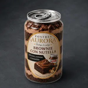 Postre Brownie con Nutella