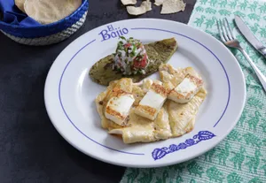 Pechuga asada con Nopal y Panela