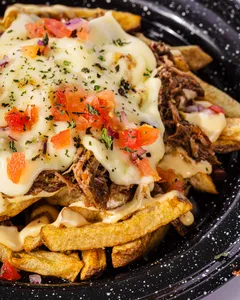Papas desmechadas