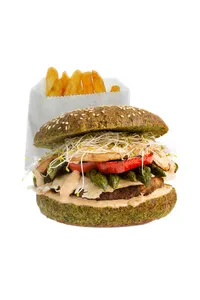 Burger Fotosíntesis + Papas