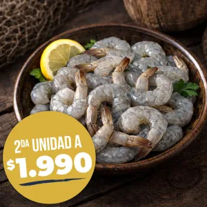 Camarón Crudo 36/40 400grs X2