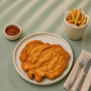Milanesa de pechuga de pollo