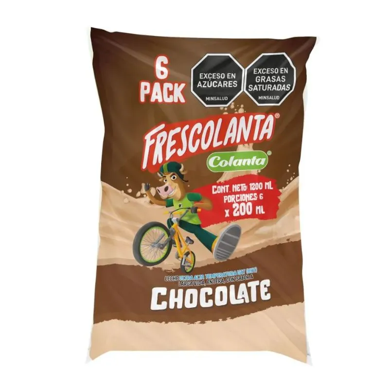6 LECHE SABORIZADA FRESCOLANTA CHOCOLATE X 200 ML 6 LECHE SABORIZADA FRESCOLANTA CHOCOLATE X 200 ML